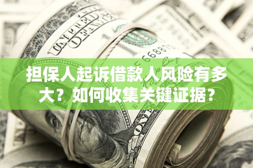武汉担保人起诉借款人风险有多大？如何收集关键证据？