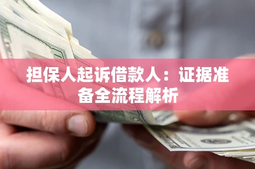 武汉担保人起诉借款人：证据准备全流程解析