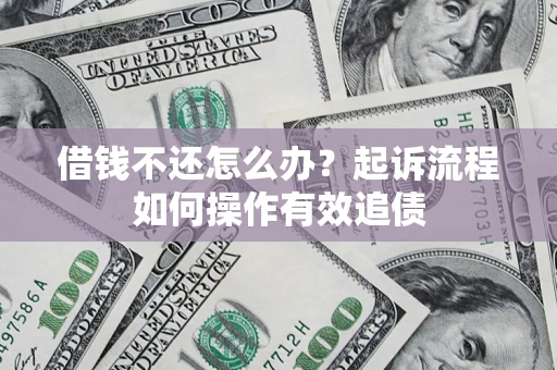 武汉借钱不还怎么办？起诉流程如何操作有效追债