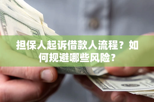 武汉担保人起诉借款人流程？如何规避哪些风险？